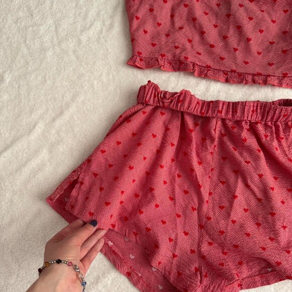 Cider Red Heart Print Matching Set - Picture 5 of 7